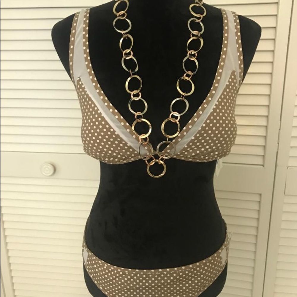 New With Tags Polka Dot Bikini Size Xl
